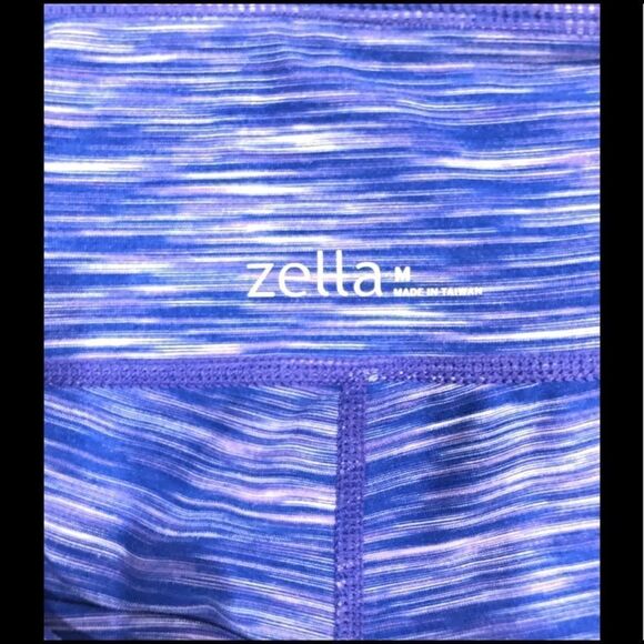 ZELLA LIVE IN PURPLE/BLUE HEATHER LEGGINGS M - Picture 4 of 5